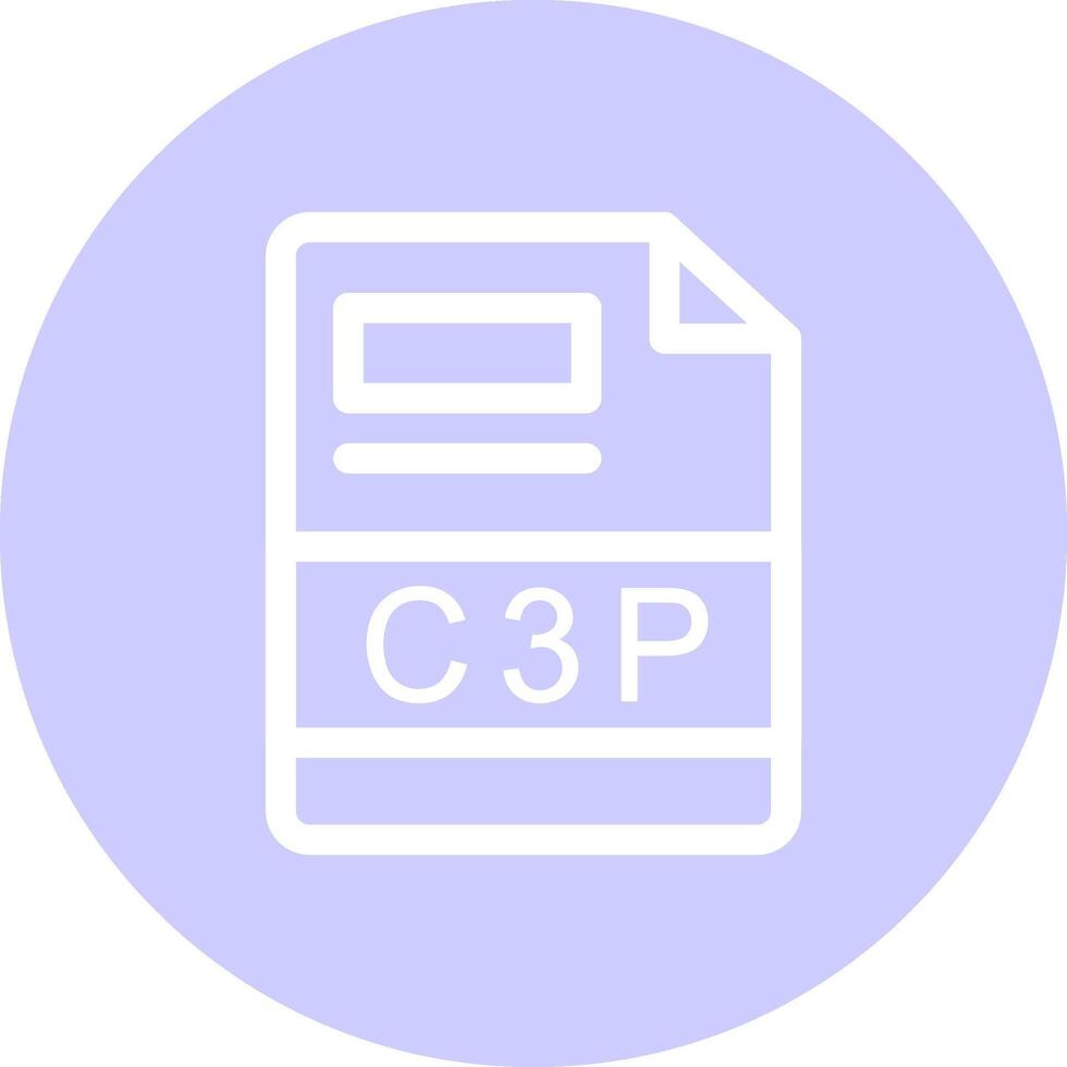 C3P Creative Icon Design vector