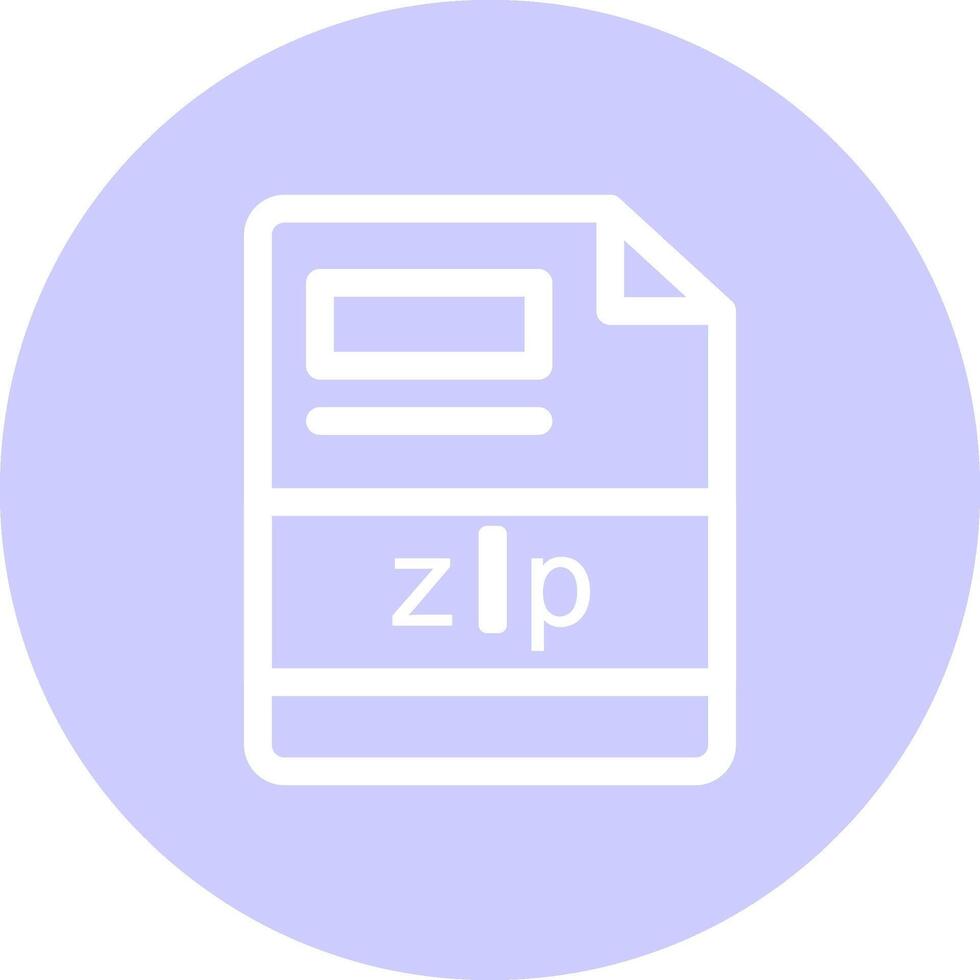 zip Creative Icon Design vector