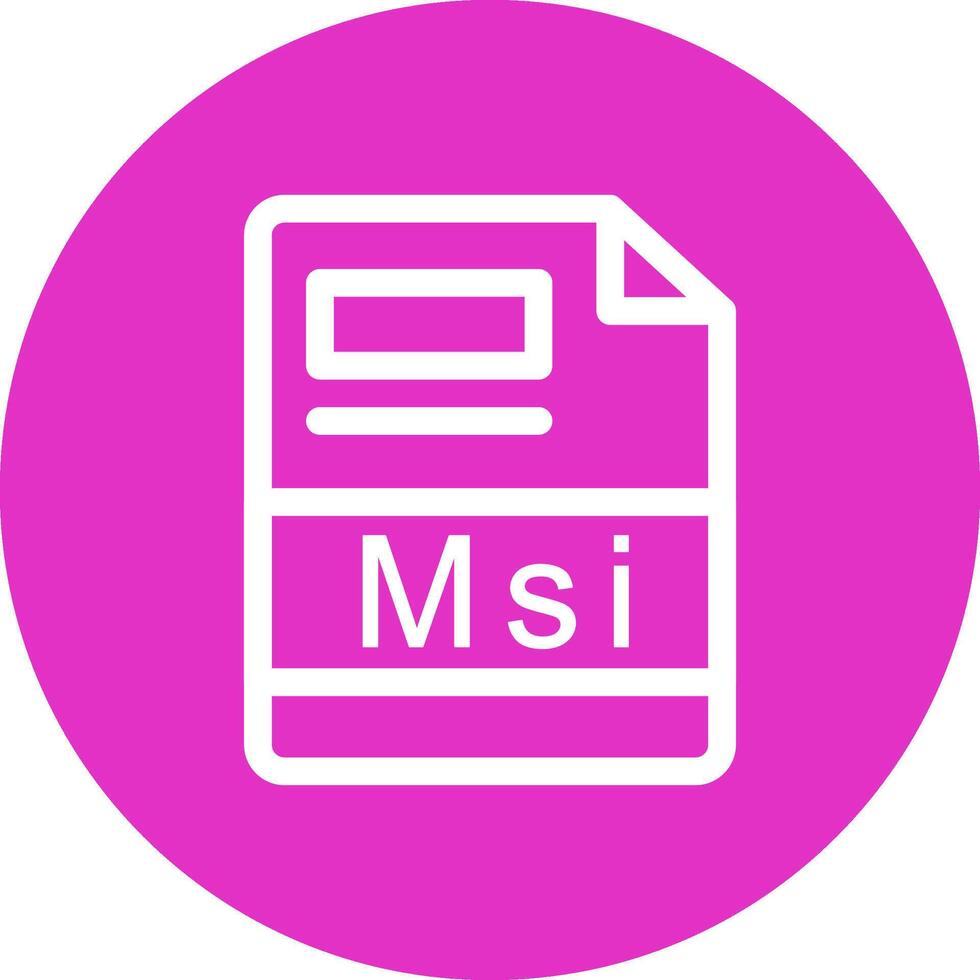 Msi Creative Icon Design vector