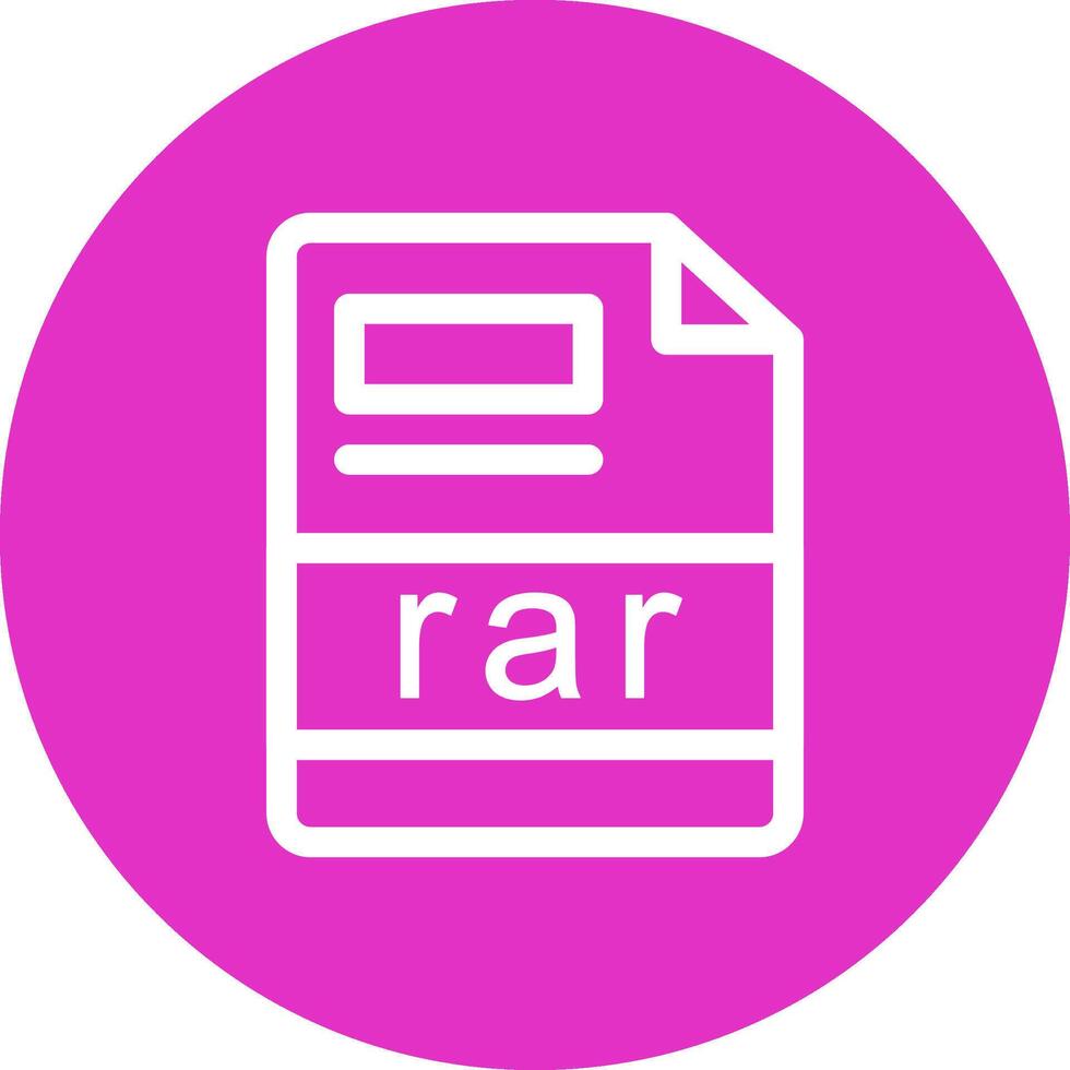 rar Creative Icon Design vector