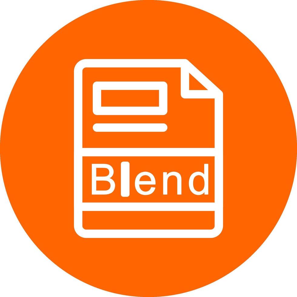 Blend Creative Icon Design vector