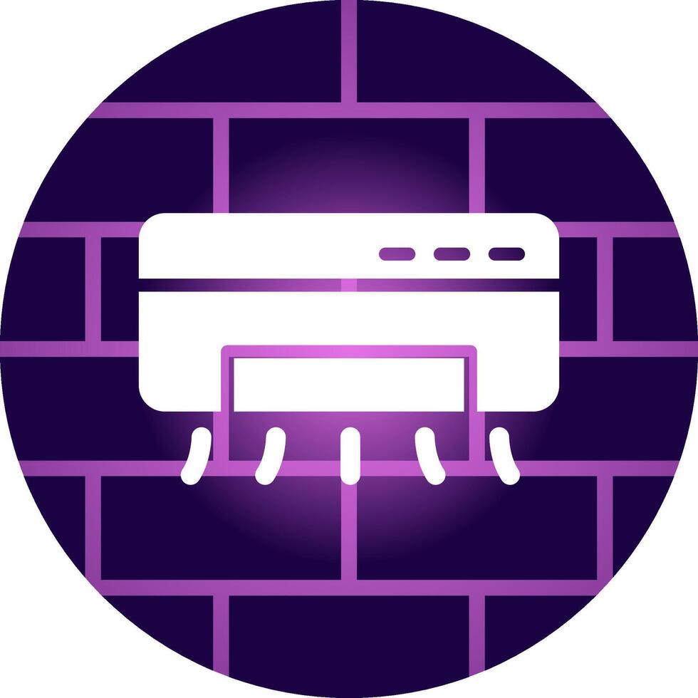 Air Conditioner Creative Icon Design vector