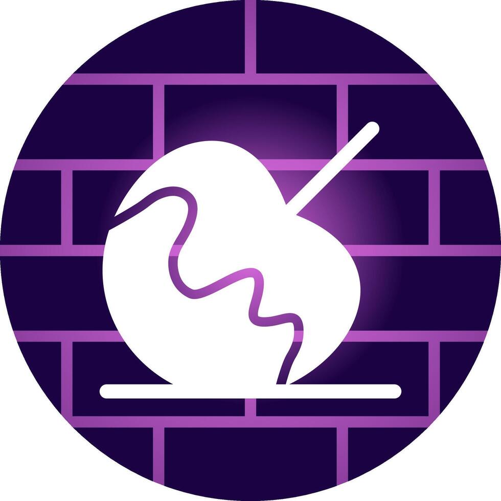 Caramel Apple Creative Icon Design vector