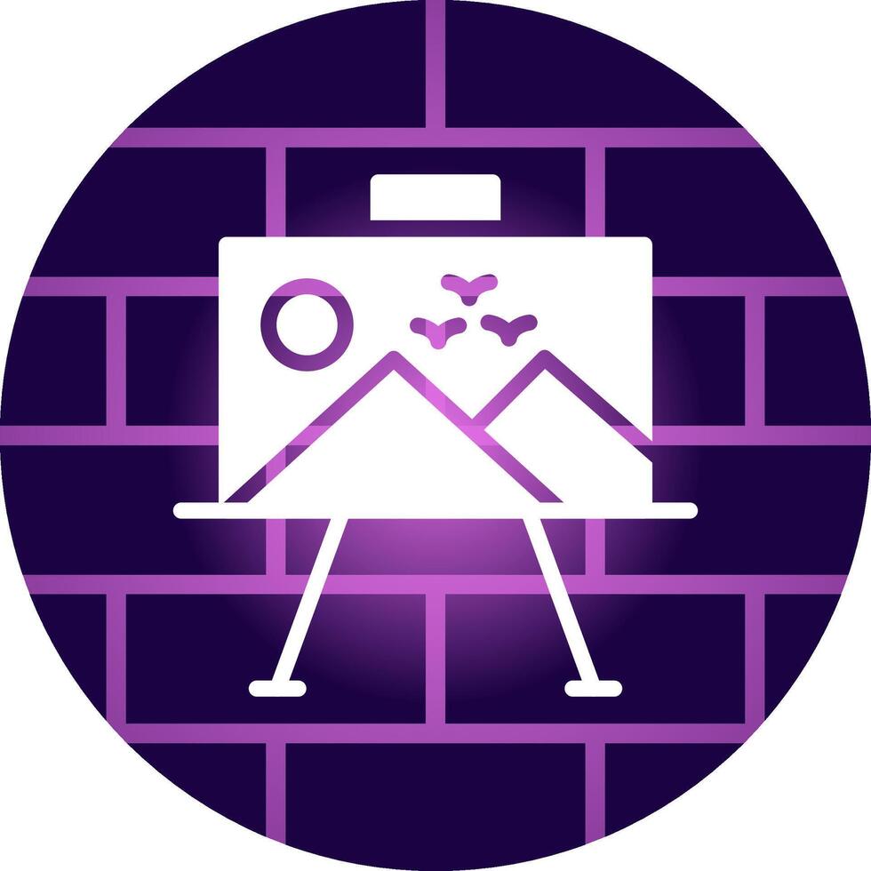 Paint Canvas Creative Icon Design vector