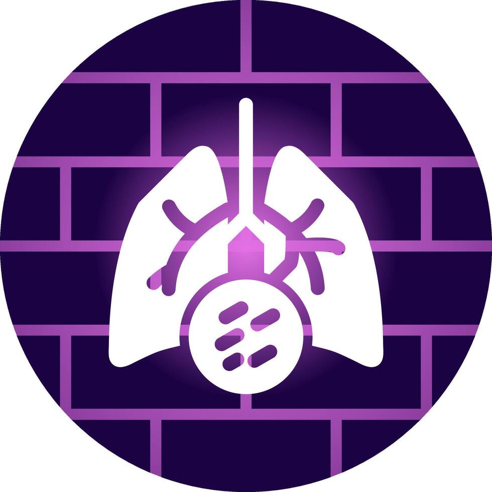 Lung Cancer Creative Icon Design vector