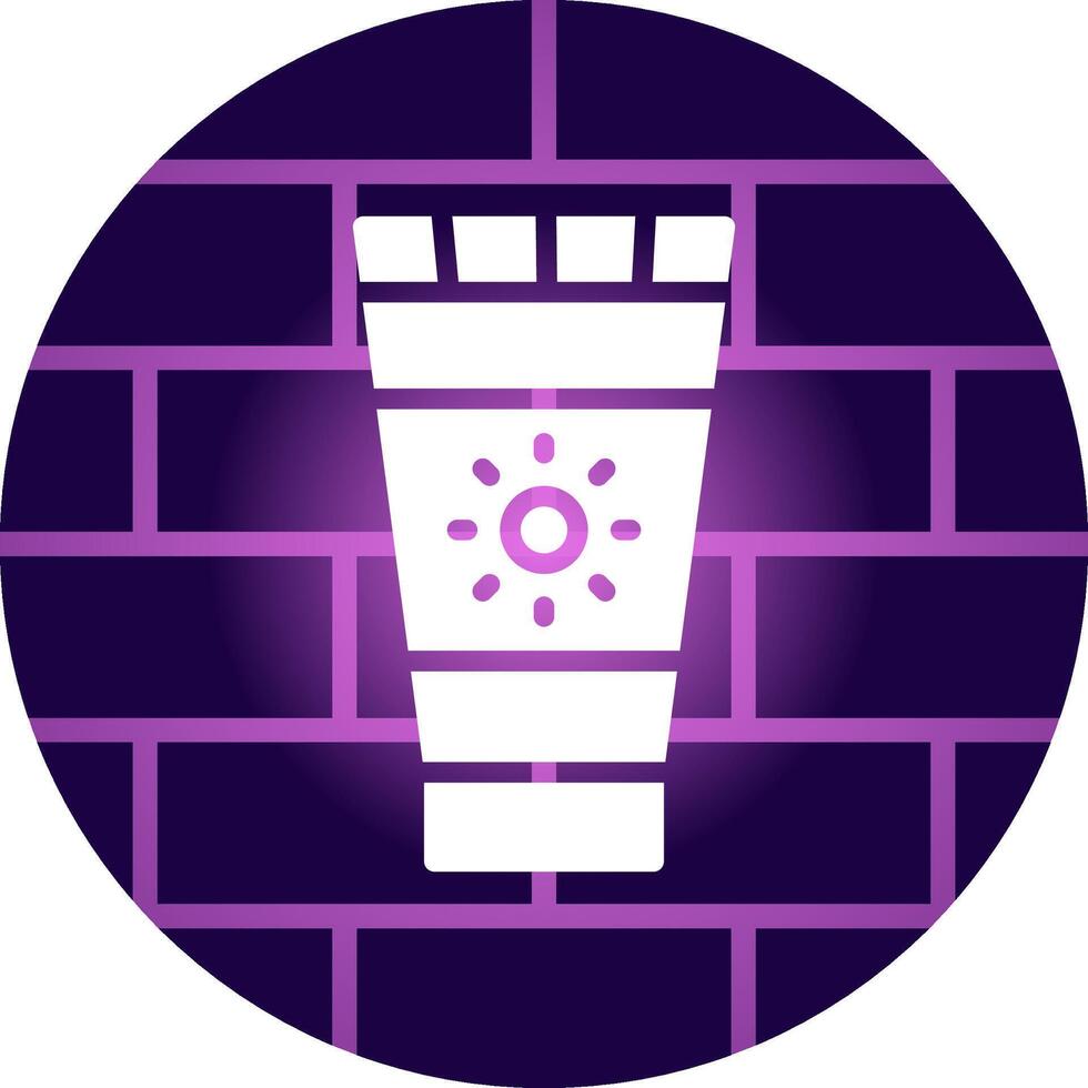 Sunscreen Creative Icon Design vector