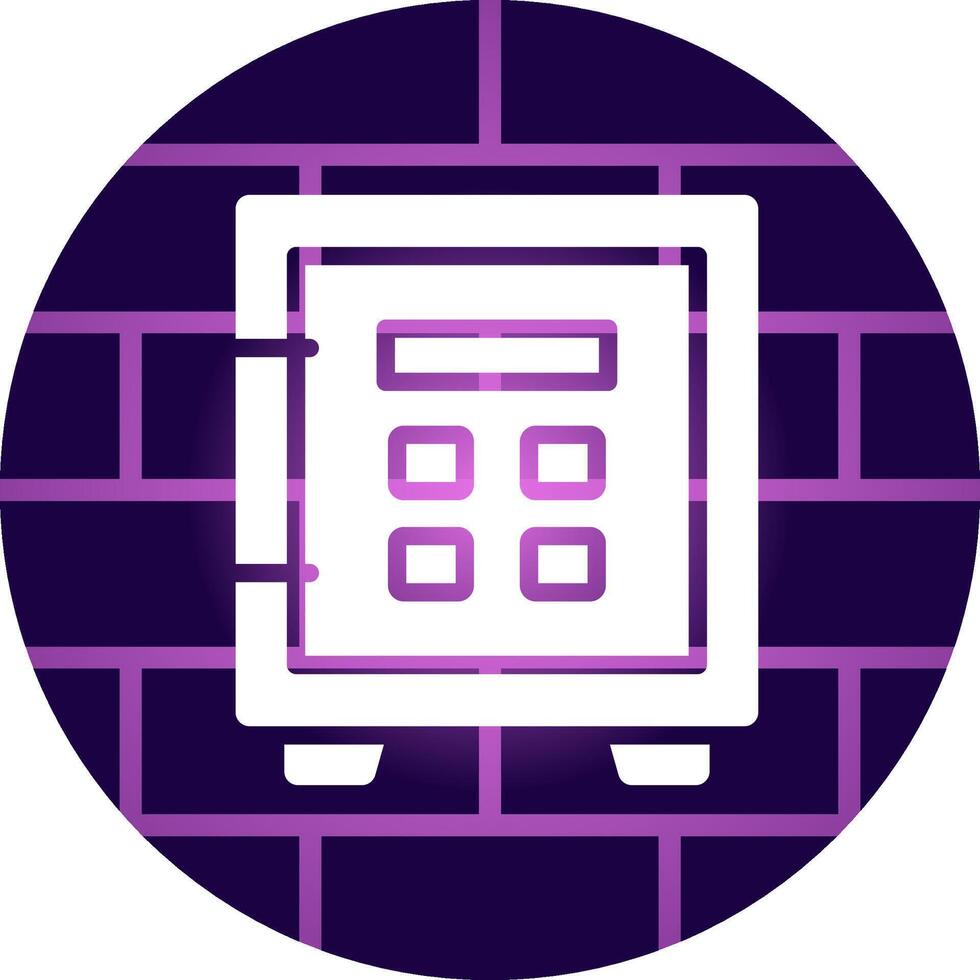 Safe Lock Creative Icon Design vector