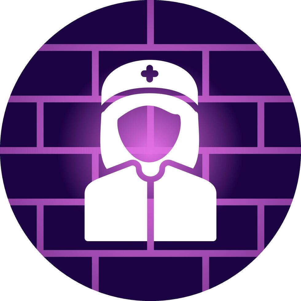 diseño de icono creativo de enfermera vector