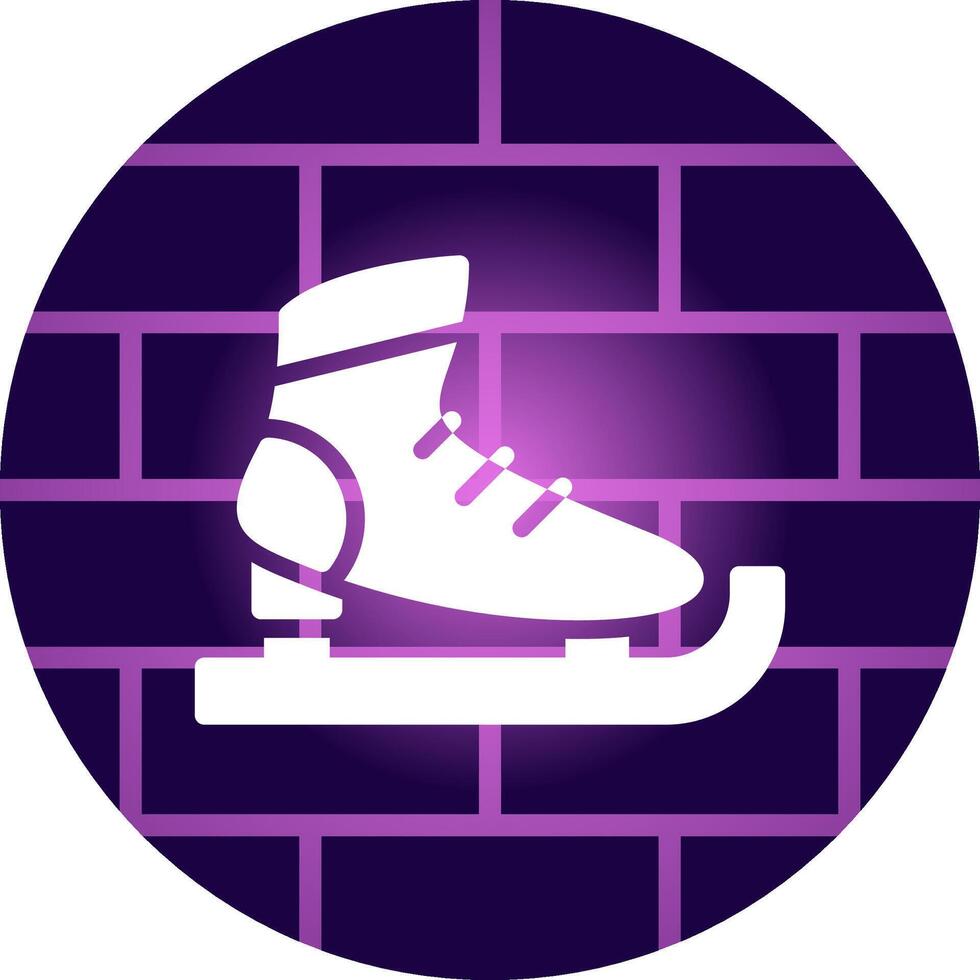 diseño de icono creativo de patines de hielo vector