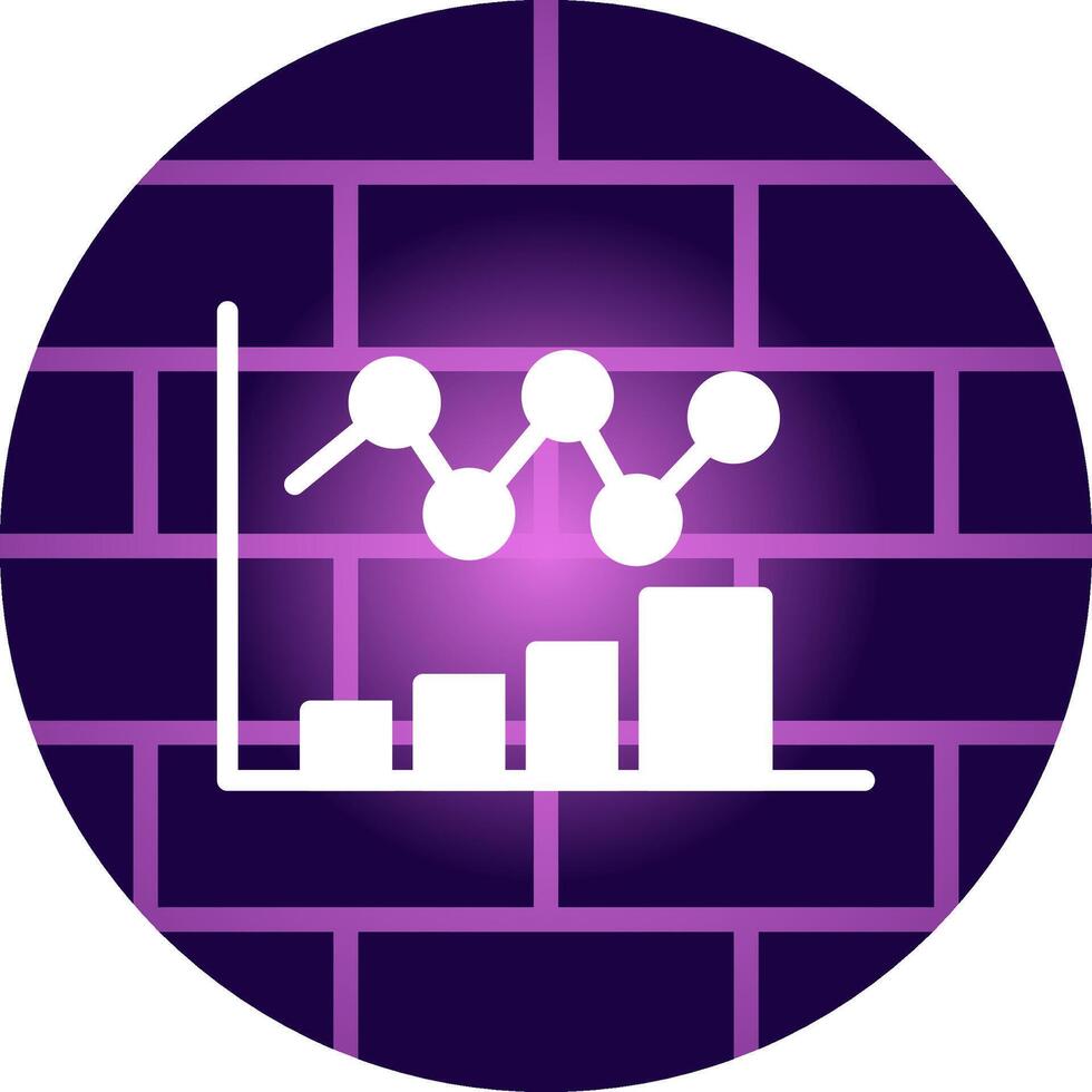 Bar Chart Creative Icon Design vector