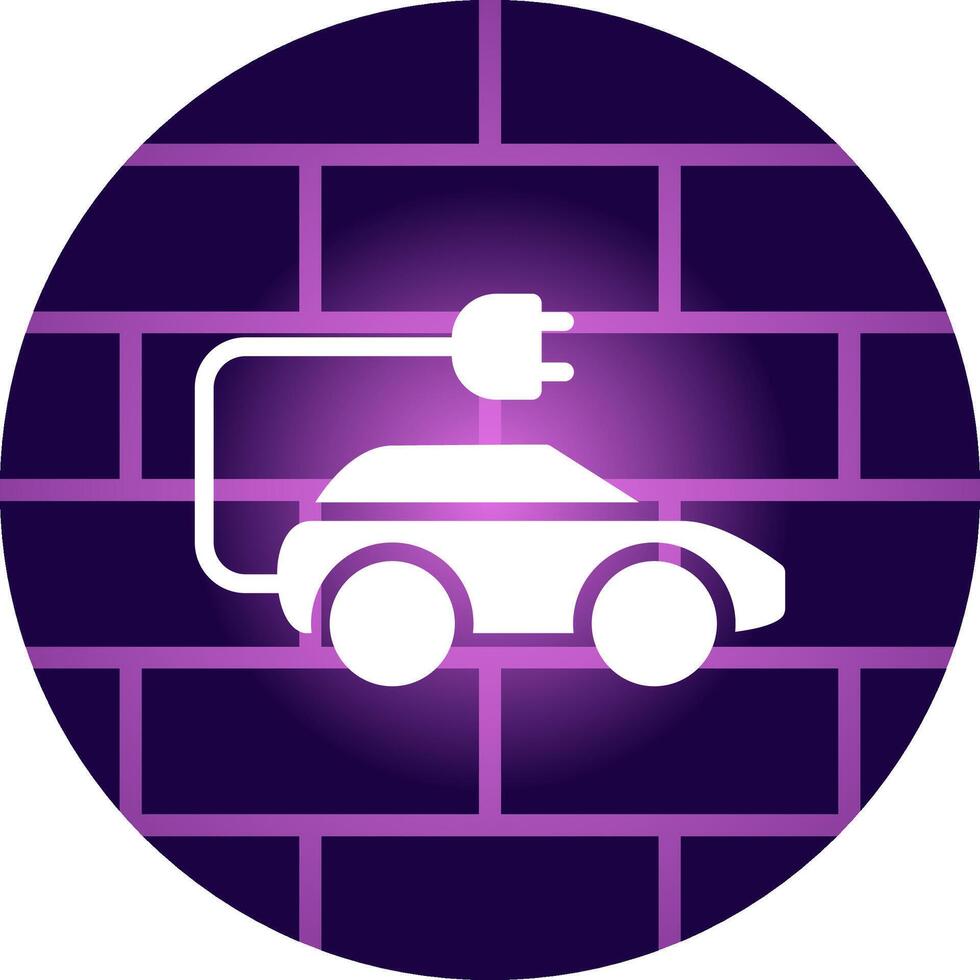 Electric Car Creative Icon Design vector