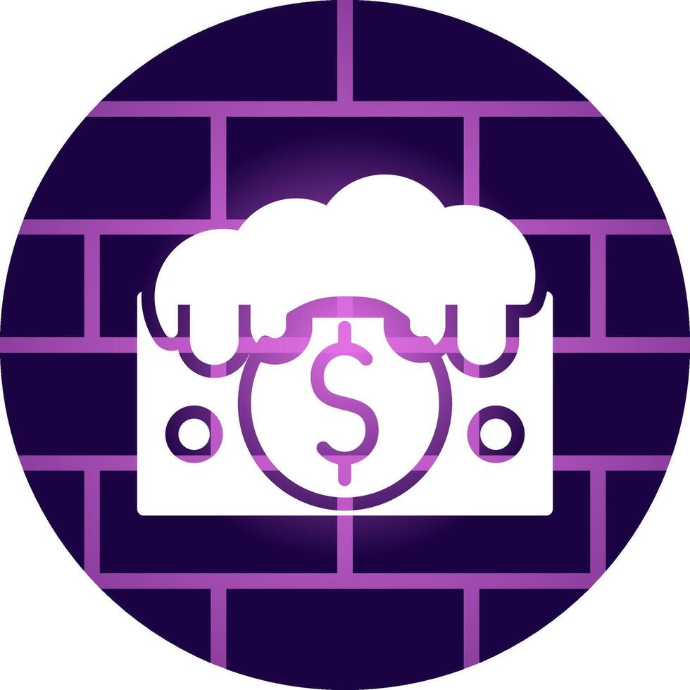 Money Laundering Creative Icon Design vector