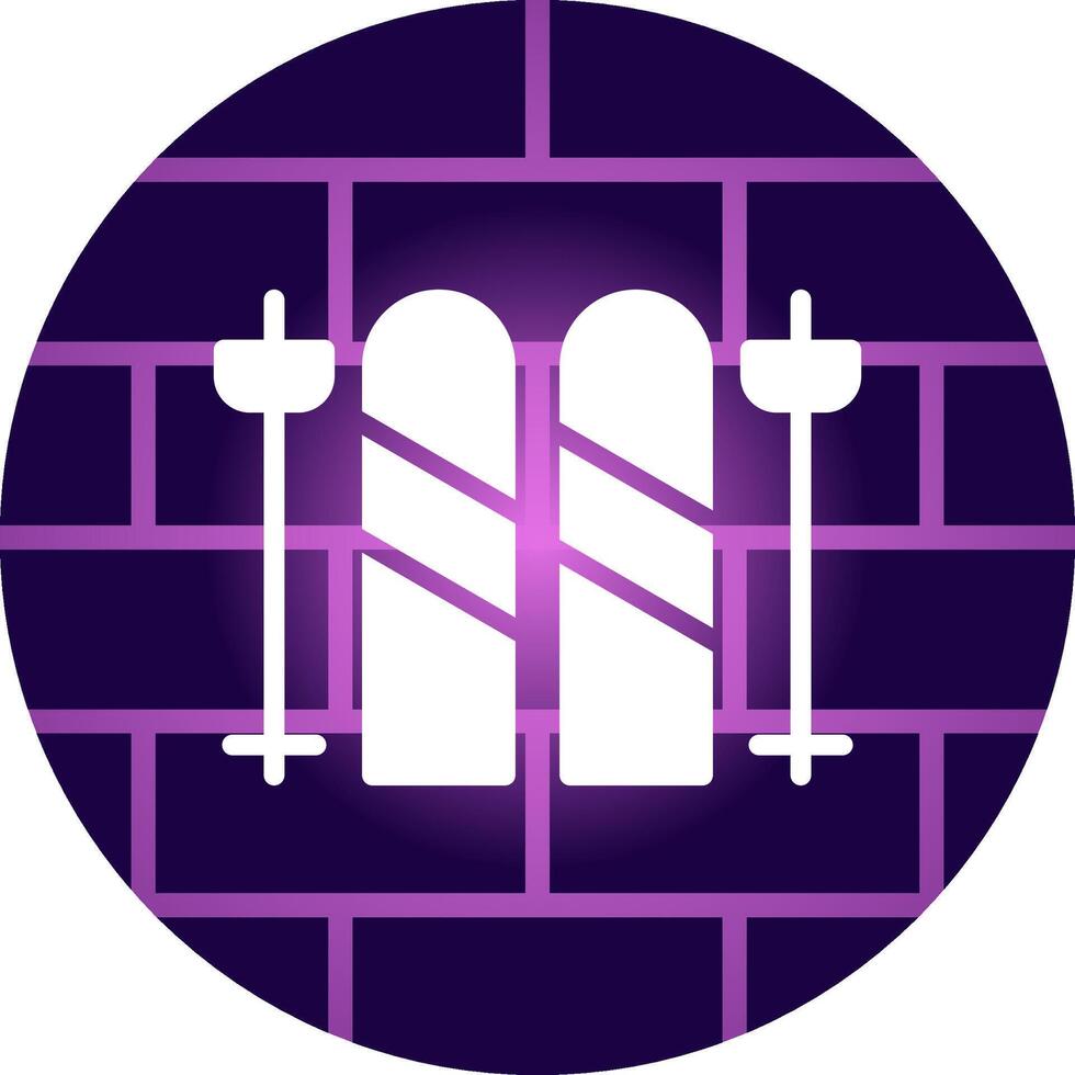 Skis Creative Icon Design vector
