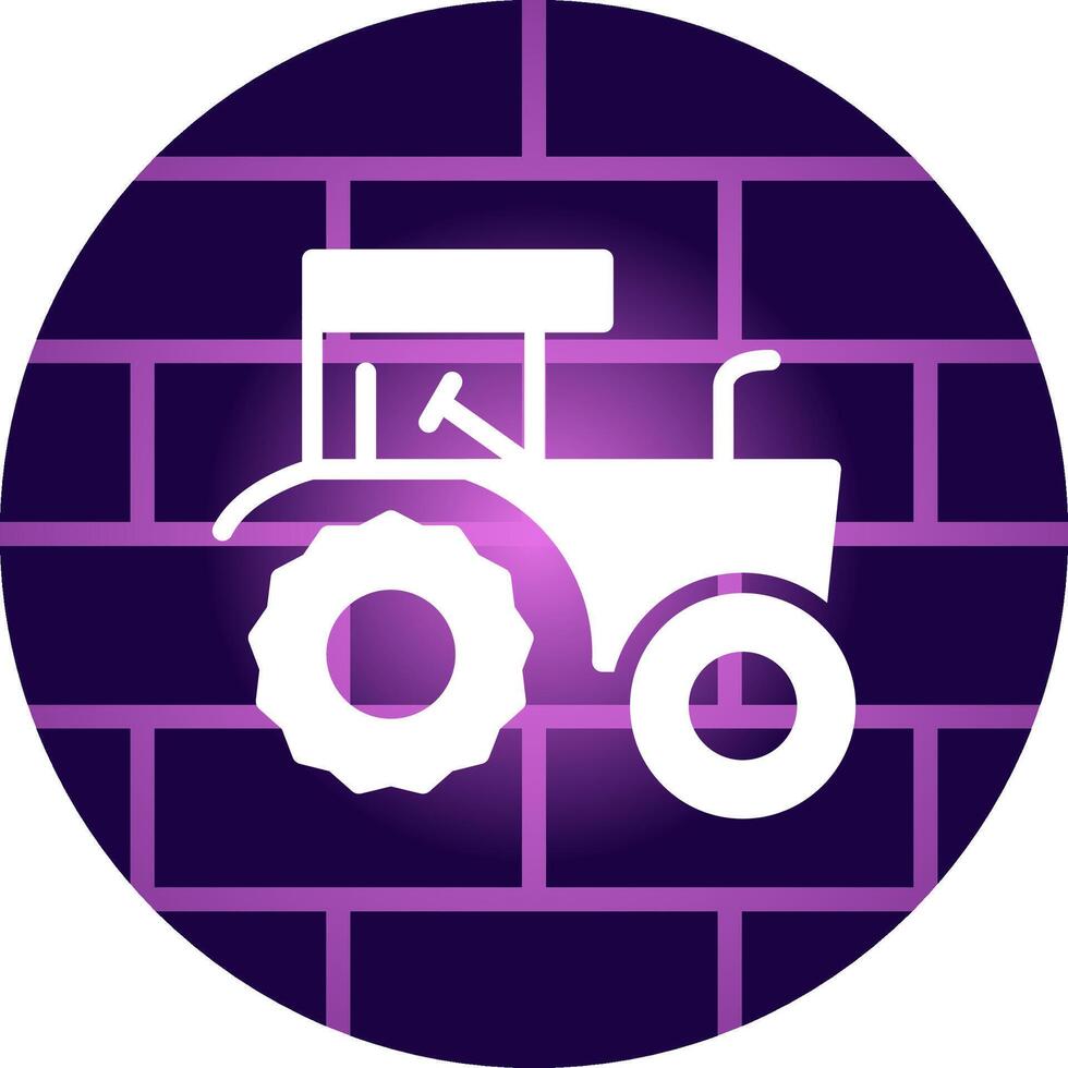 diseño de icono creativo de tractor vector