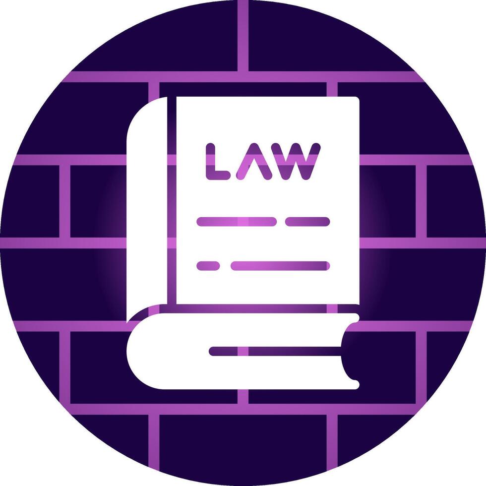 Law Book Creative Icon Design vector