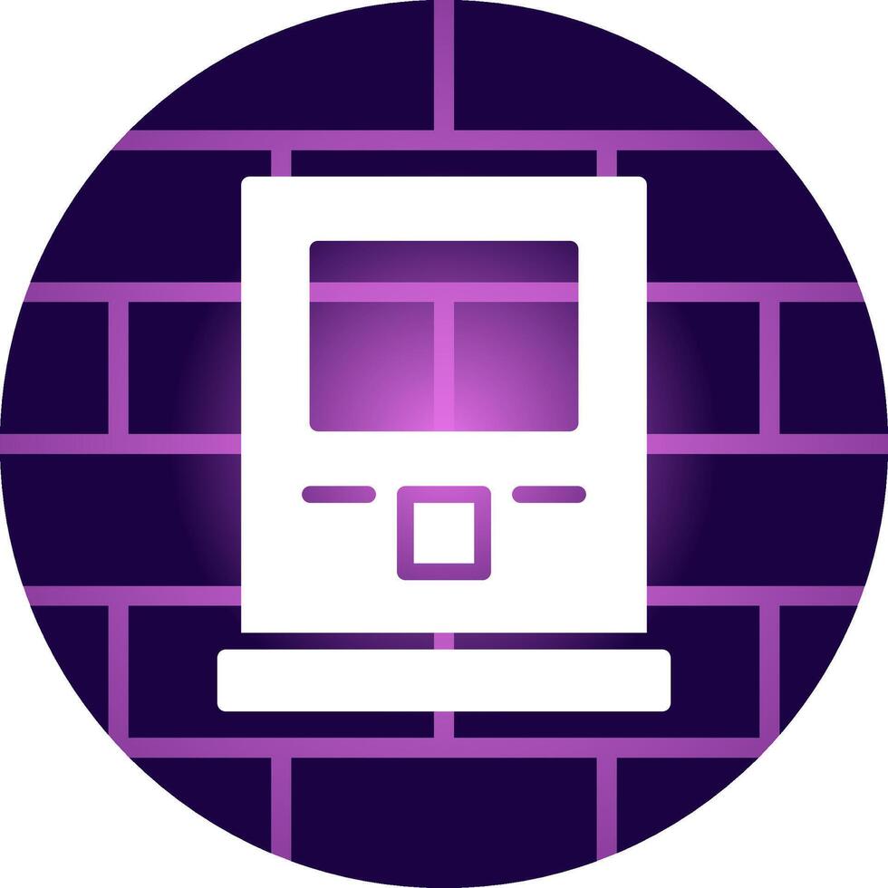 Atm Machine Creative Icon Design vector