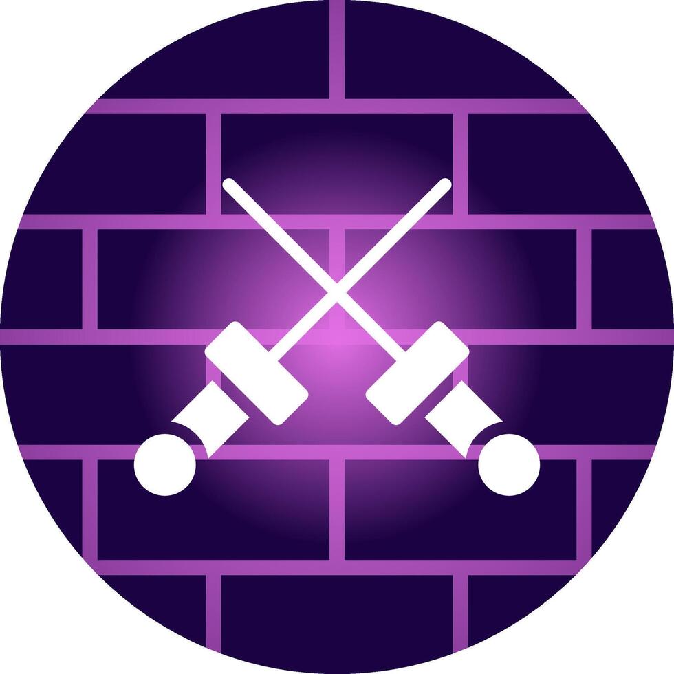 Fencing Creative Icon Design vector