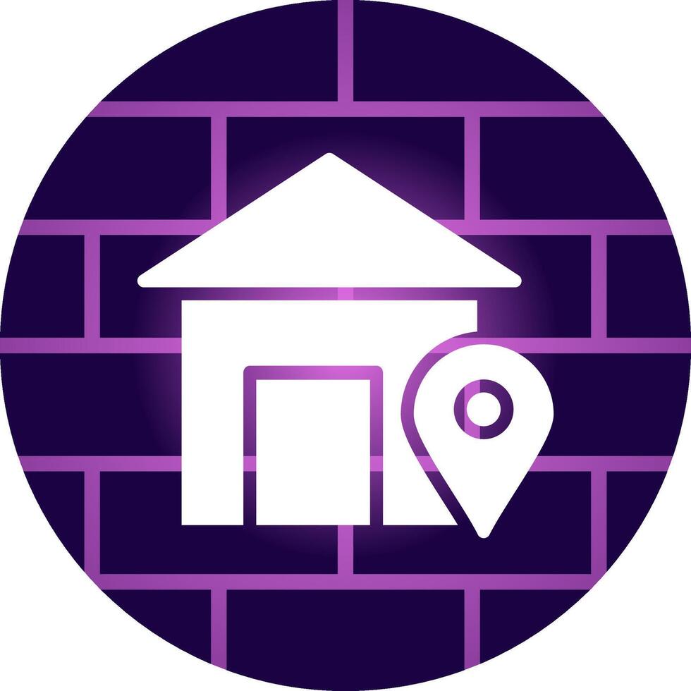 Home Location Creative Icon Design vector