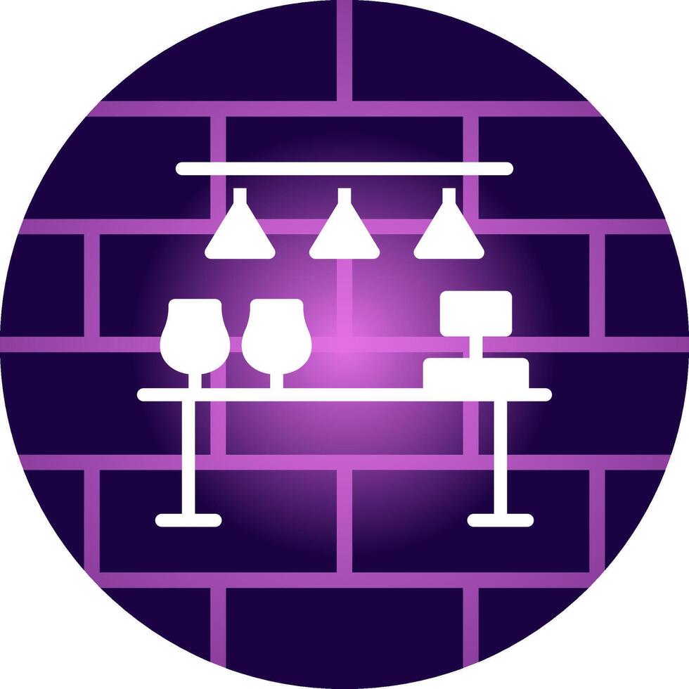 Bar Counter Creative Icon Design vector