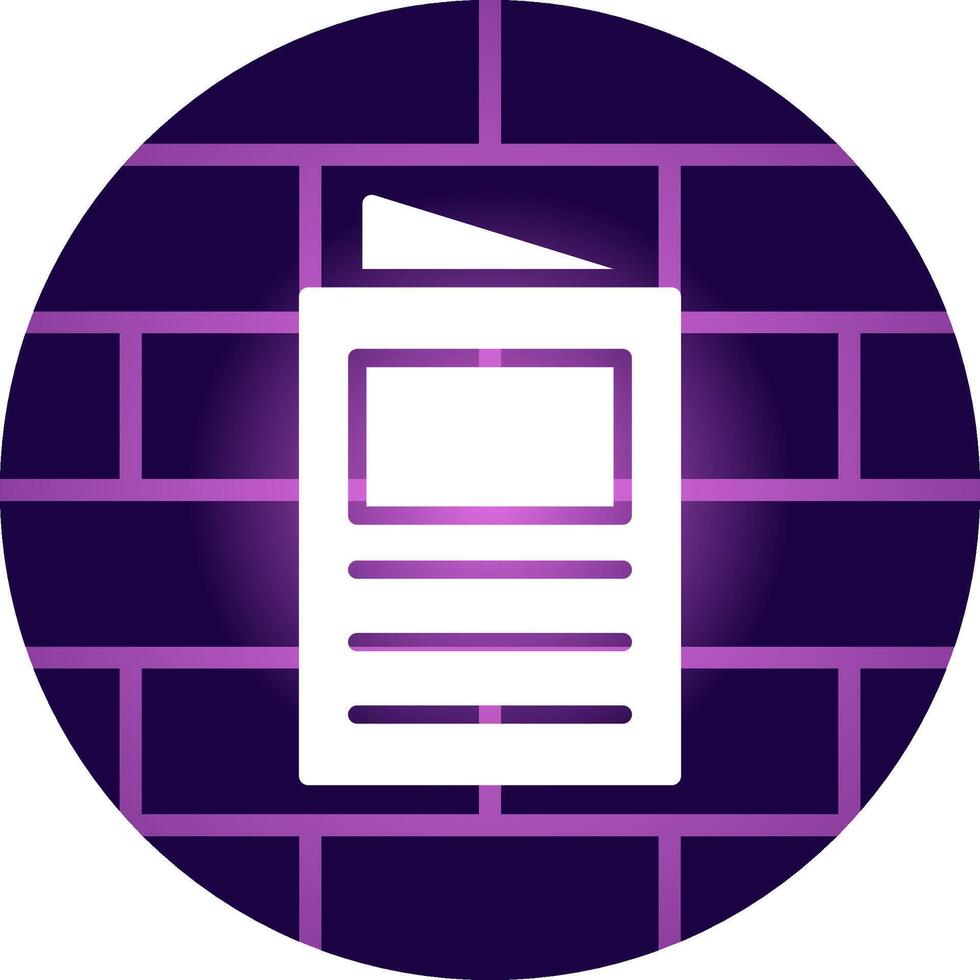 Brochure Creative Icon Design vector