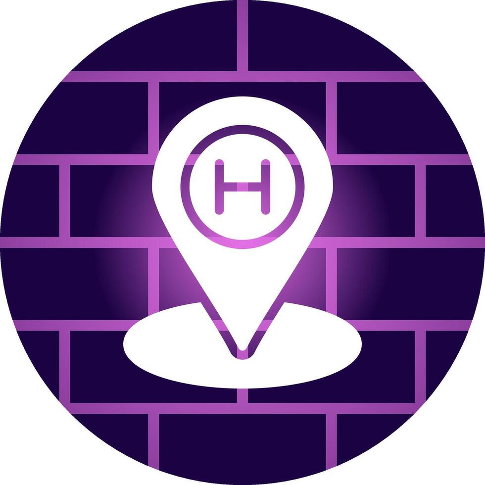 Helipad Creative Icon Design vector