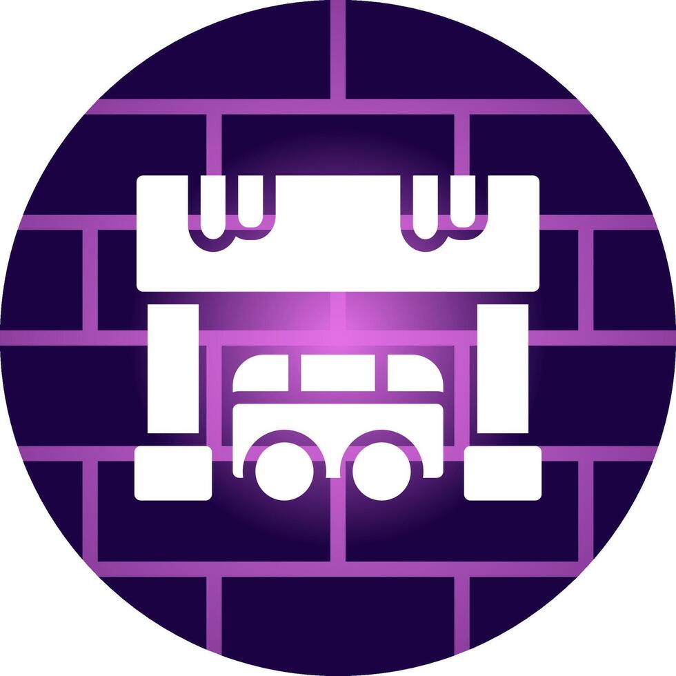 diseño de icono creativo de parada de autobús vector