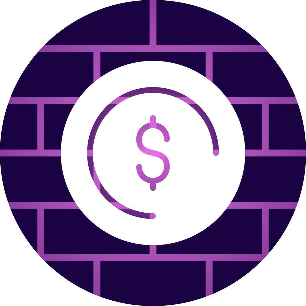dólar moneda creativo icono diseño vector