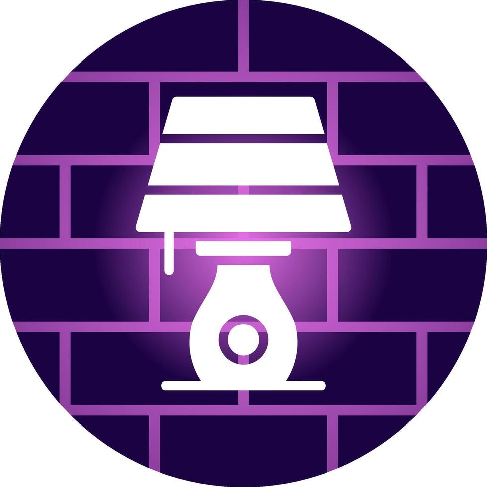 Table Lamp Creative Icon Design vector