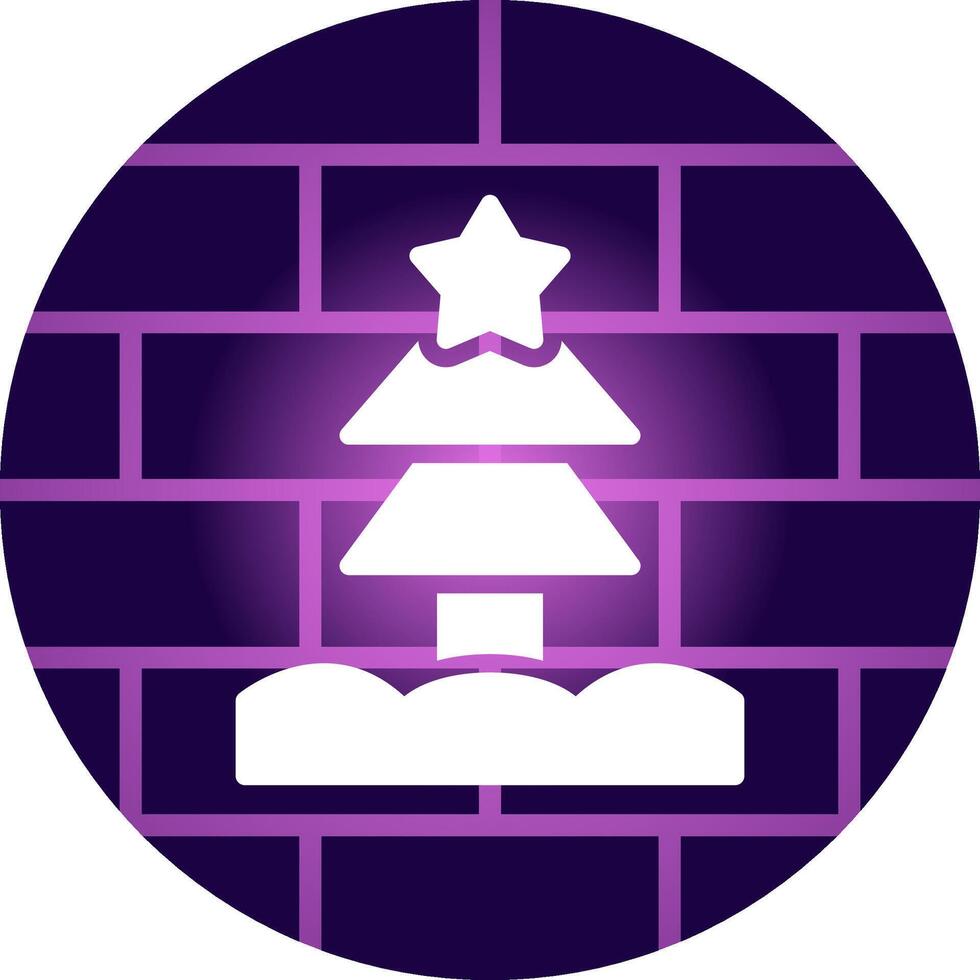 diseño creativo del icono del árbol de navidad vector