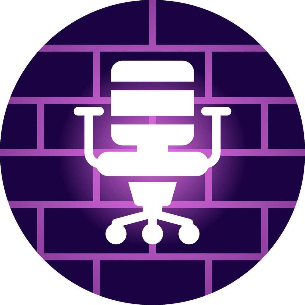 Office Chair Creative Icon Design vector
