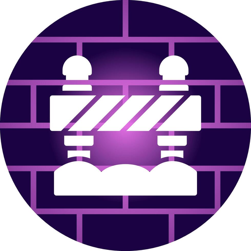 Road Block Creative Icon Design vector