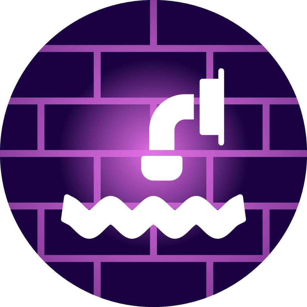 Waste Water Creative Icon Design vector