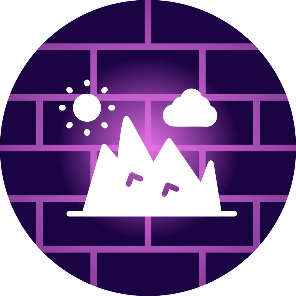 Mountain Creative Icon Design vector