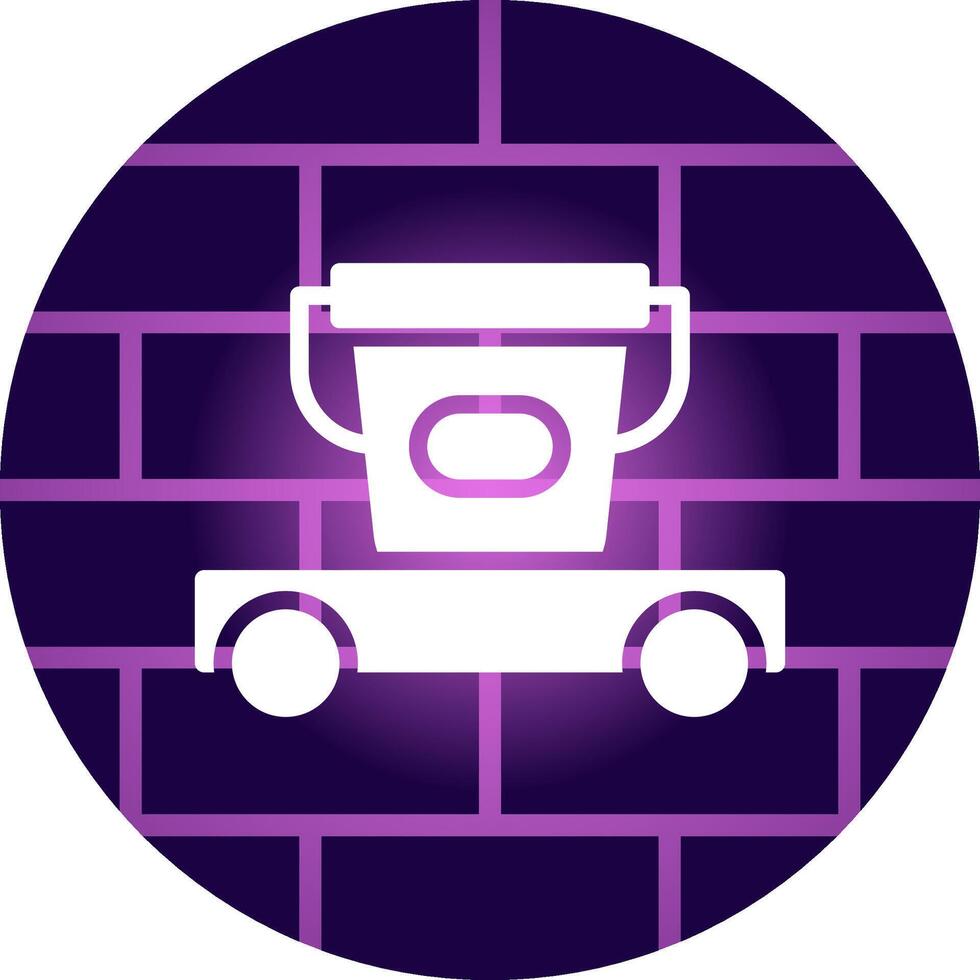 Cleaning Cart Creative Icon Design vector