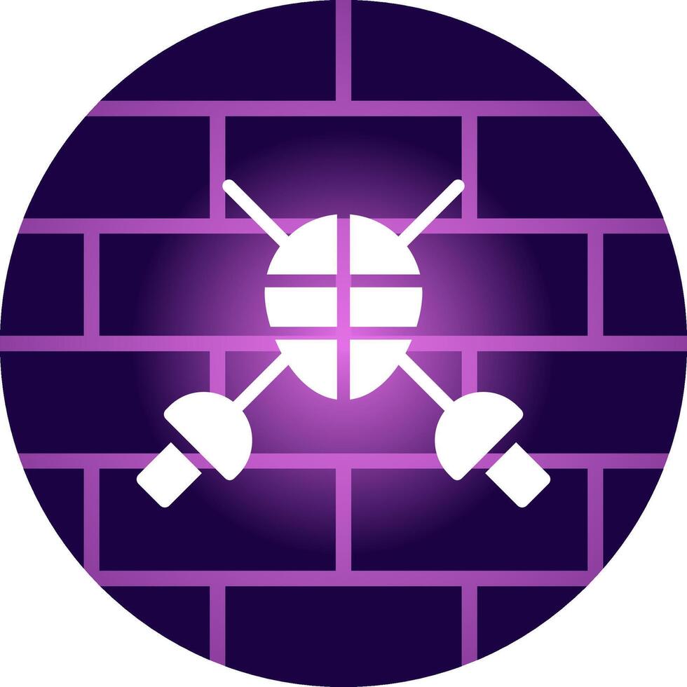 Fencing Creative Icon Design vector
