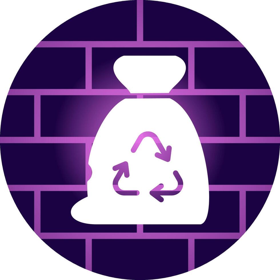 Garbage bag Creative Icon Design vector