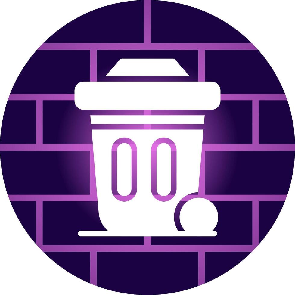 Dustbin Creative Icon Design vector