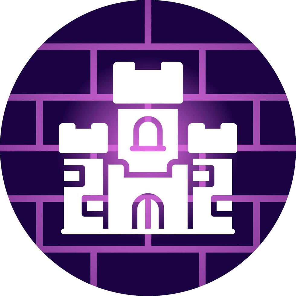 Castle Creative Icon Design vector