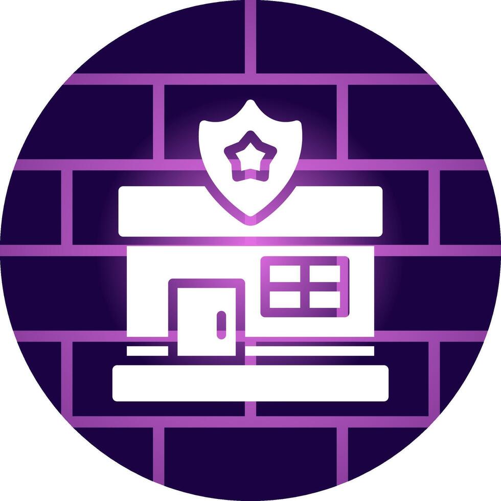 Police Station Creative Icon Design vector