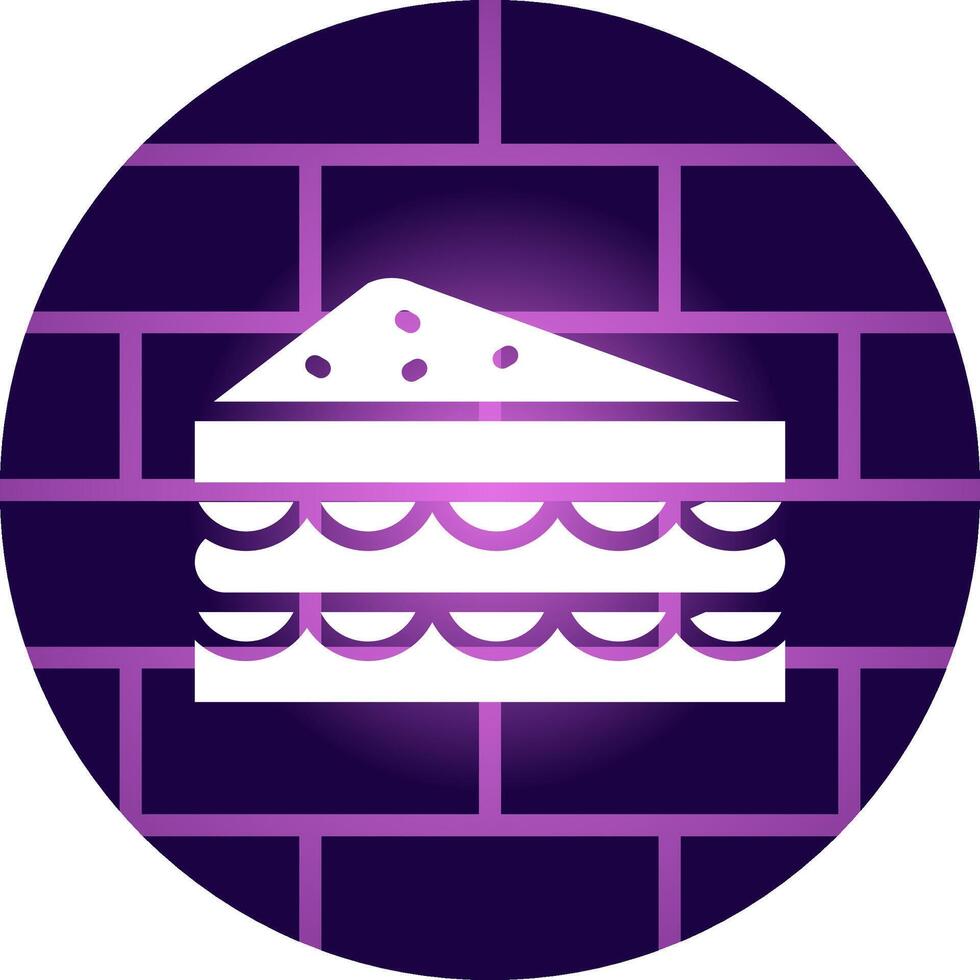 diseño de icono creativo sándwich vector