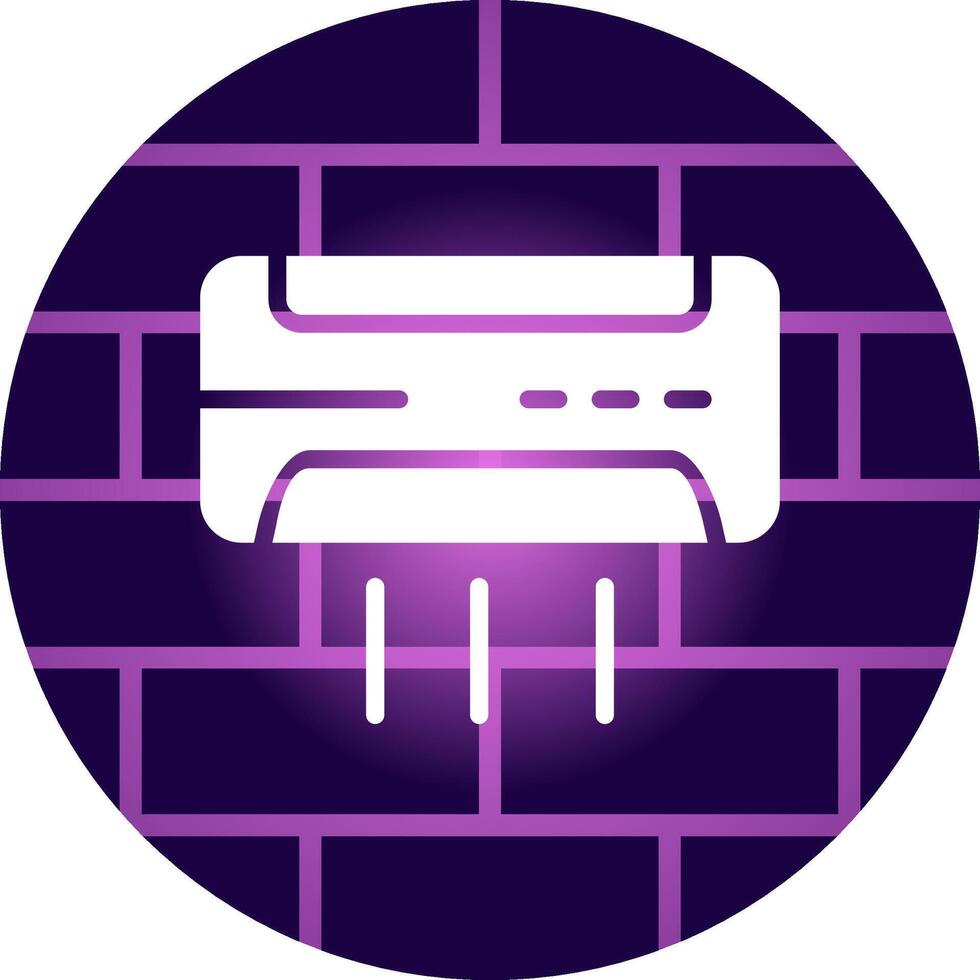 Air Conditioner Creative Icon Design vector