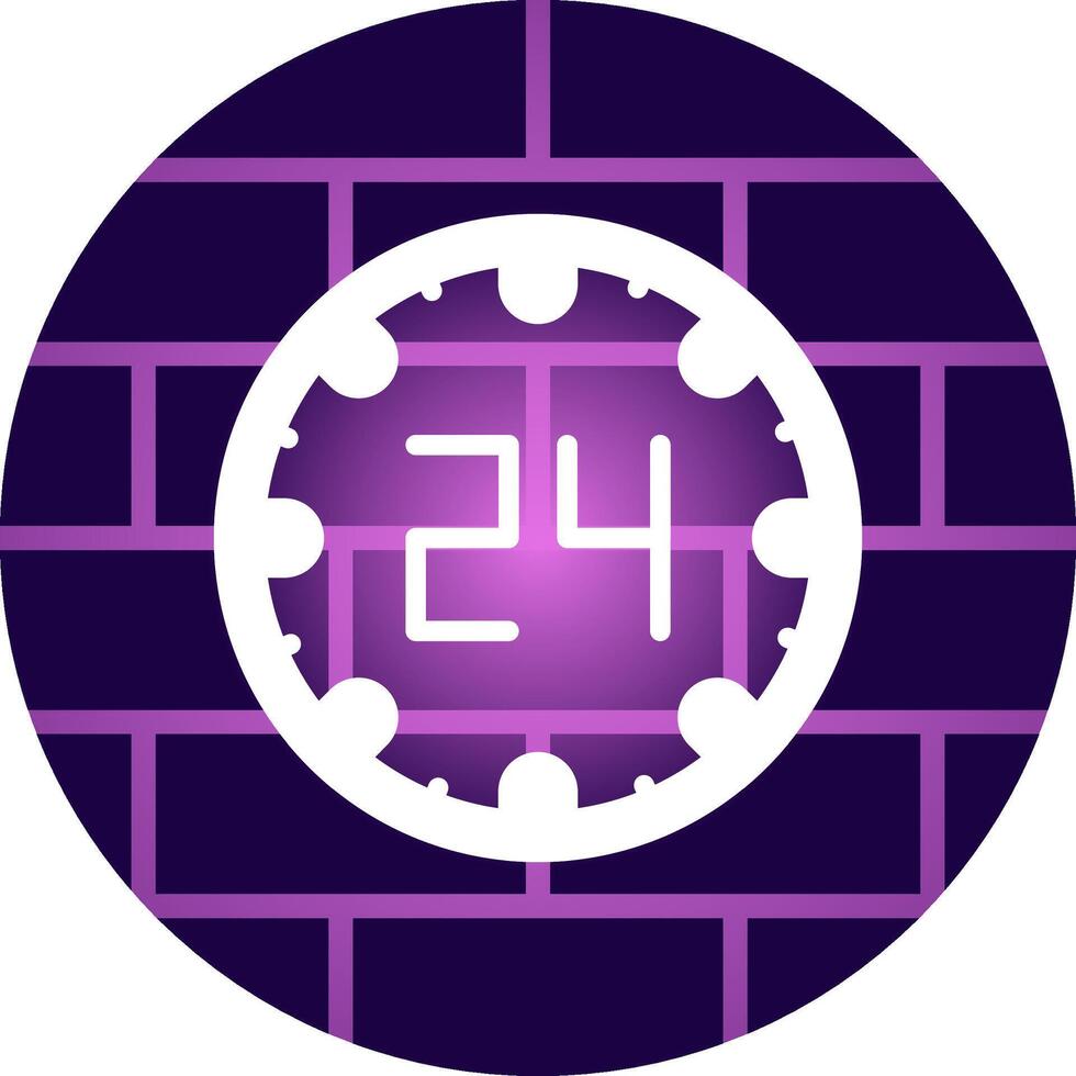 24 Hours Creative Icon Design vector