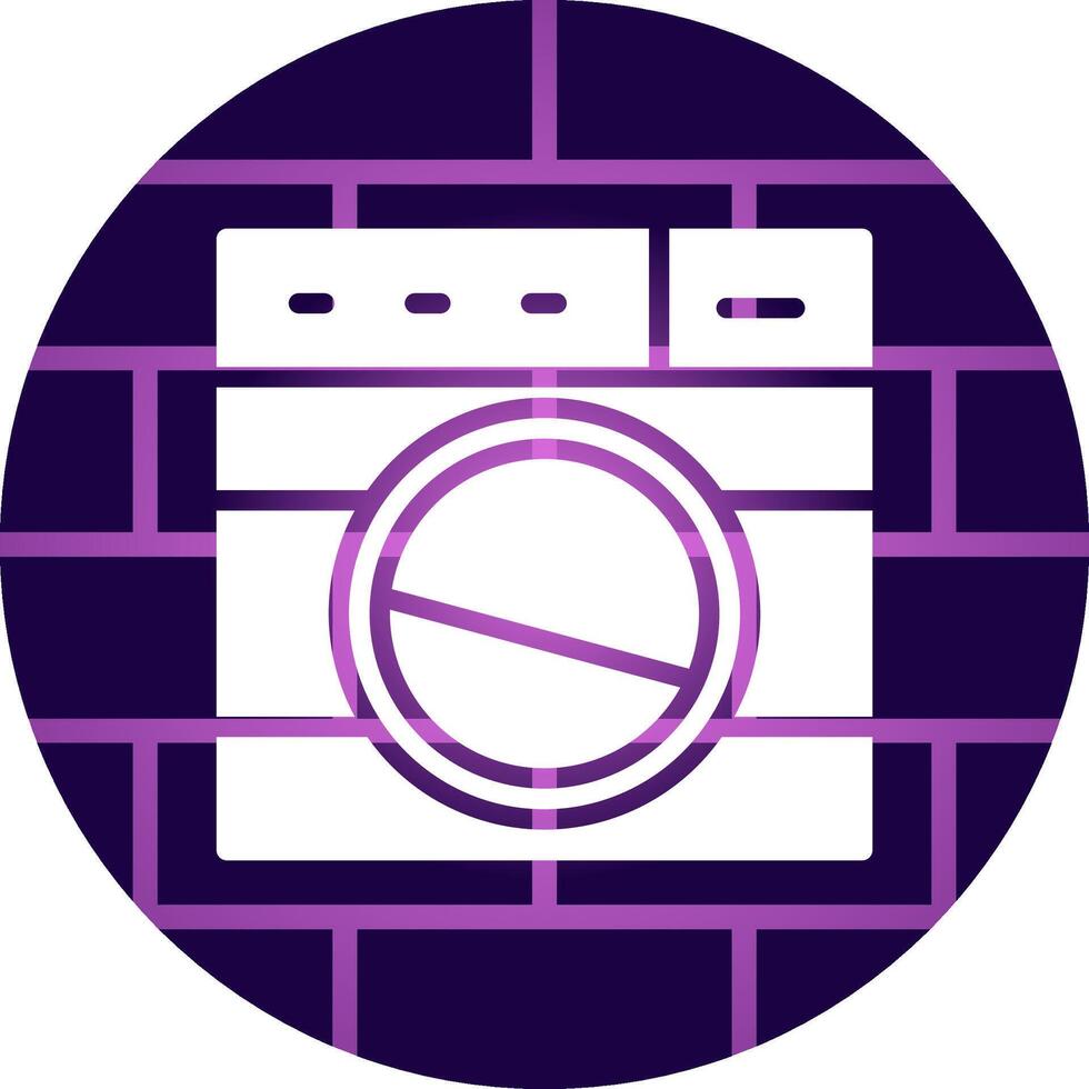 Washing Machine Creative Icon Design vector