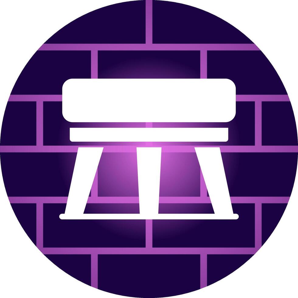 Stool Creative Icon Design vector