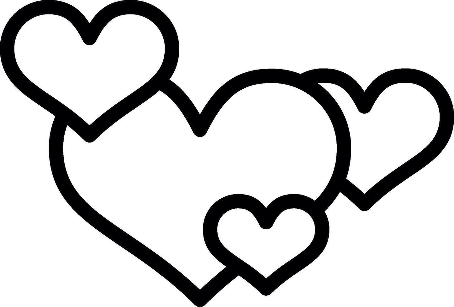 Hearts Creative Icon Design vector