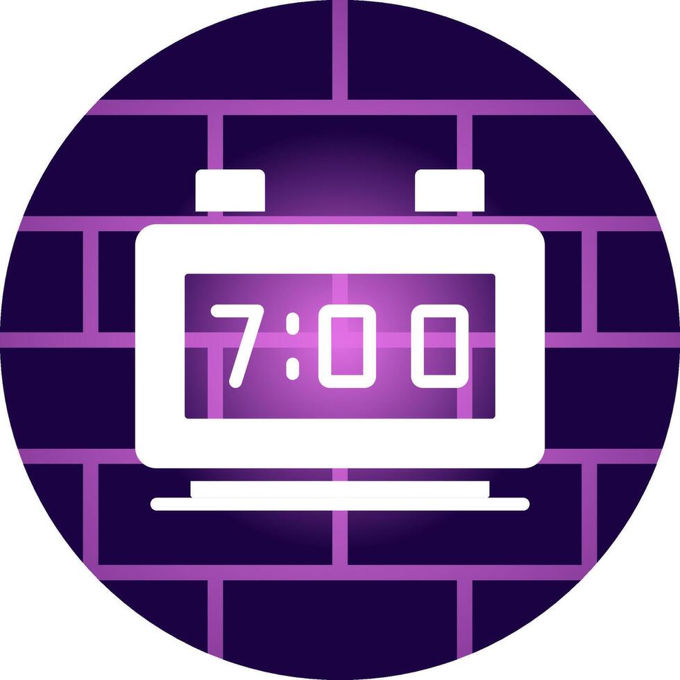 Digital Clock Creative Icon Design vector
