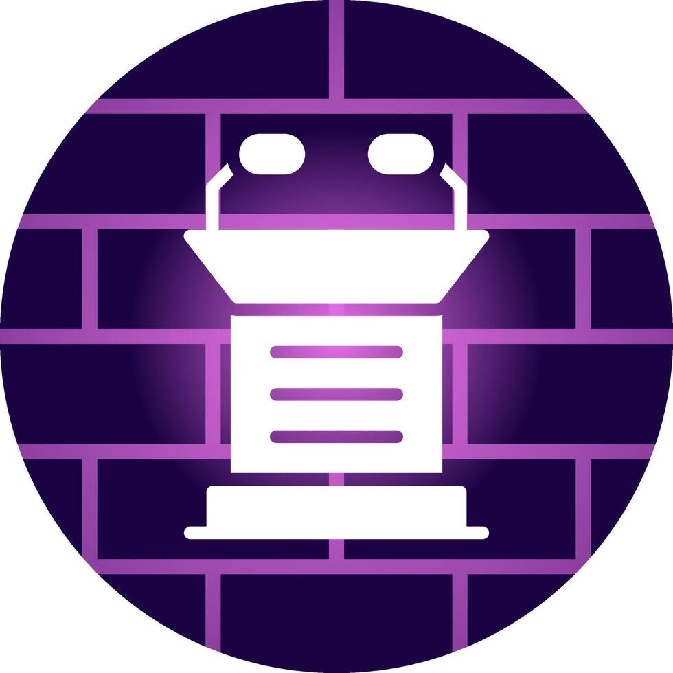 Lectern Creative Icon Design vector