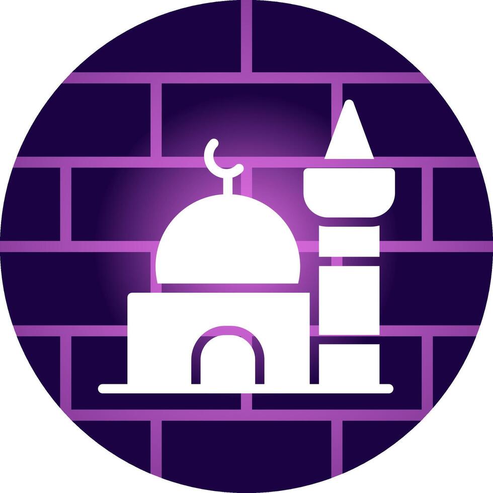 Mosque Creative Icon Design vector