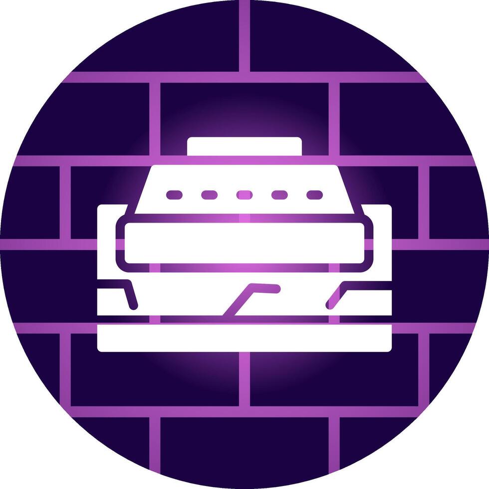 Land Mine Creative Icon Design vector