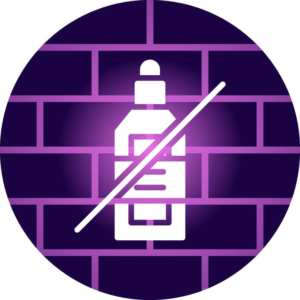 No Wine Creative Icon Design vector